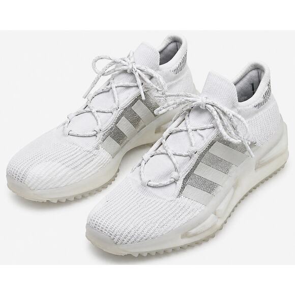 Adidas NMD S1 White Knit Sneakers Men’s Size 12 Triple White Casual Running Shoe main image 6